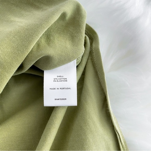 Tularosa Green The Willa Tank Dress Palm Green Shirt Midi Dress Slit NEW XS NWT - Picture 13 of 16